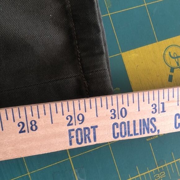 Vintage Patagonia DualSpun Green Pants Sz 10 Womens Sewn In Front Seam Pleats - Picture 6 of 7